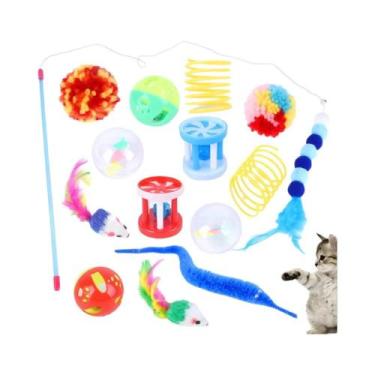 Imagem de Conjunto De Brinquedos Para Gatos 12-24 Peças: Brinquedos Para Gatinho