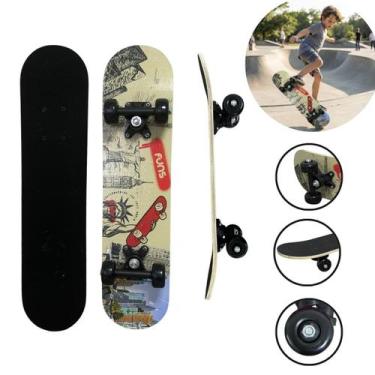 Imagem de Skate Infantil 24 Polegadas Shape Monumentos Com Bolsa Para Transporte