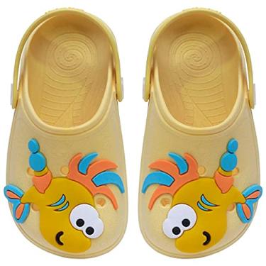 Imagem de Babuche Infantil Menino Peixe 12.30 (Amarelo, 21/22)