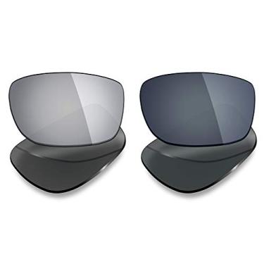 Imagem de 2 pares de lentes polarizadas de substituição da Mryok para óculos de sol Oakley Splinter – Opções
