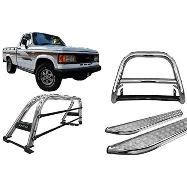 Imagem de Kit quebra mato+Estribo CH+Sant Antonio Duplo D20/D-20 CROMO