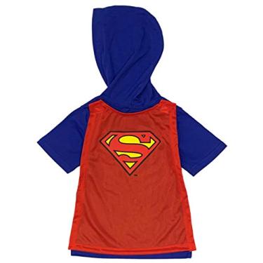 Imagem de DC Comics Little Boys' Toddler Superman Hooded Tee with Mask and Cape (3T)