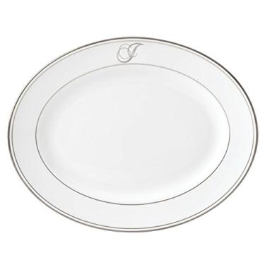 Imagem de Lenox Prato de jantar com monograma de platina da Federal, J