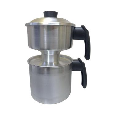 Imagem de Cuscuzeira Individual Polida Grande Em Aluminio