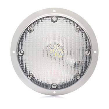 Imagem de Lumitronics Trailer RV Camper 5ª roda LED Round Surface Mount Scare Light, junta de montagem incluída