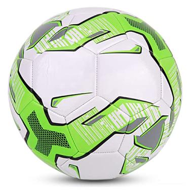 Imagem de Bola de futebol tamanho 4/5 bola de futebol tamanho oficial futebol para treino de rua jogo masculino quintal, verde, 4