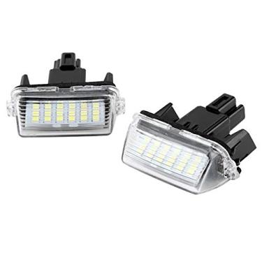 Imagem de Luz de placa, 2 peças 18 contas LED placa de licença lâmpada de luz LED adequada para Toyota