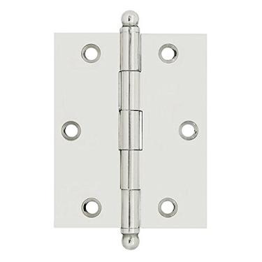 Imagem de idh by St. Simons 82520-014 Dobradiças de armário de qualidade profissional, 6,35 cm x 5,08 cm (par), 6,35 cm x 5,08 cm, níquel brilhante