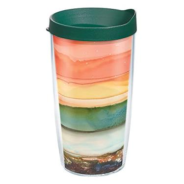 Imagem de Tervis Inkreel – Copo de viagem com isolamento térmico feito nos EUA, feito nos EUA, mantém as bebidas frias e quentes, 473 ml, transparente
