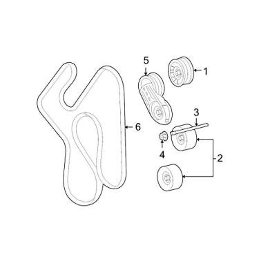 Imagem de Polia de correia Mopar 4891720AA