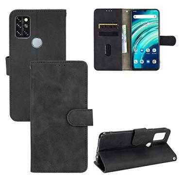 Imagem de For for UMIDIGI A9 Pro Solid Color Skin Feel Magnetic Buckle Horizontal Flip Texture PU Leather Case with Holder & Card Slots & Wallet