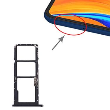 Imagem de HUANGYUNCHAO Acessórios telefônicos Bandeja de cartão SIM + Bandeja de cartão SIM + Bandeja de cartão micro SD para Huawei Y6s Substituição do telefone celular