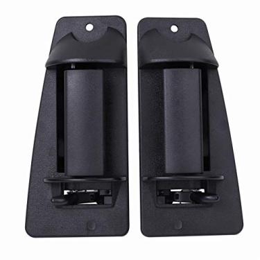 Imagem de NPAUTO alça externa para porta traseira de reposição para Chevy Silverado GMC Sierra 1999-2007, pickup de cabine estendida 3º terceiro lado maçaneta de porta lado motorista esquerdo e lado direito do passageiro 15758172 15758171, preta