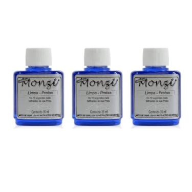 Imagem de kit 3 Limpa Pratas Monzi 35ml