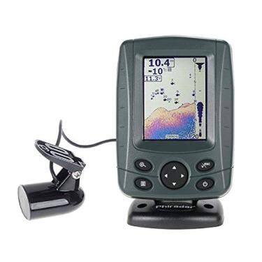 Imagem de Localizador de peixes de barco Joywee FF688C 3,5" Phiradar colorido LCD 200KHz/83KHz frequência de sonar duplo 80M detecção de 73 m zoom automático em vários idiomas
