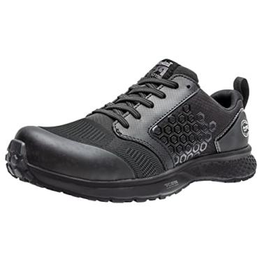 Imagem de Timberland PRO Sapato esportivo feminino Reaxion composto de segurança bico esportivo, preto/cinza, 36, Preto/cinza, 6.5