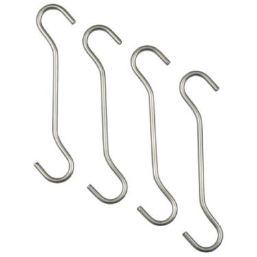 Imagem de Gancho de extensão Rack It Up para pendurar prateleiras de vaso de teto, prata, conjunto de 4