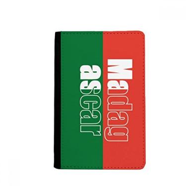 Imagem de Porta-passaporte com nome da bandeira do país de Madagascar Notecase Burse carteira capa porta-cartão, Multicolor