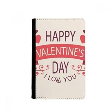 Imagem de Porta-passaporte Love You Happy Dia dos Namorados Notecase Burse capa carteira porta-cartão, Multicolor
