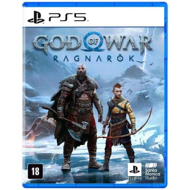 Adesivo Compatível PS5 Playstation 5 Skin - God of War Ragnarok