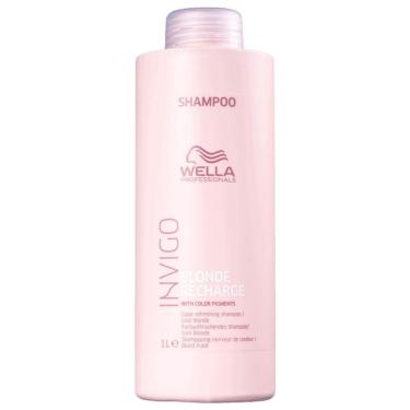 Imagem de Shampoo Desamarelador Invigo Blonde Recharge Wella 1000ml