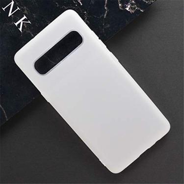 Imagem de Capa para Samsung Galaxy S10 5G, capa traseira de TPU macia resistente a arranhões à prova de choque de borracha de gel de silicone antidigitais capa protetora de corpo inteiro para