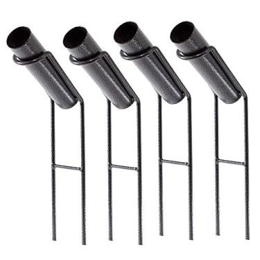 Imagem de Kit 4 Suportes Secretária Espera para Vara de Pesca Reforçado Caneco 40cm