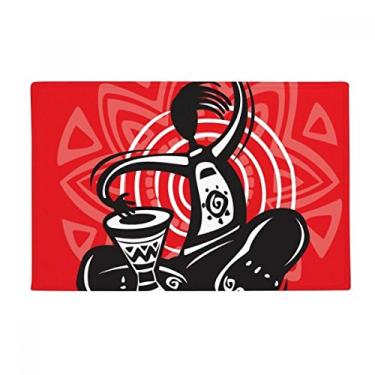 Imagem de DIYthinker Tapete de pandeiro Celebrate Mexico Mexicano Tapete antiderrapante para porta de banheiro