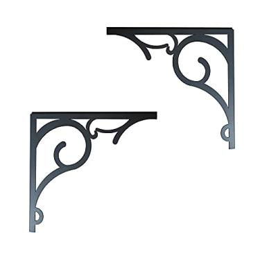 Imagem de Kit 2 Arabescos 15 x 15cm de Metal Suporte para Prateleira