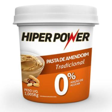 Imagem de Pasta De Amendoim 1Kg Integral Cacau Protein + Whey - Hiper Power  - T
