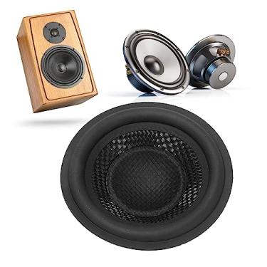Imagem de Cones de Subwoofer Papel de Bateria, Diâmetro Interno de 0,8 Polegadas Cone de Alto-falante de Papel de Diâmetro Externo de 3 Polegadas, Com Borda de Borracha, para Alto-falantes