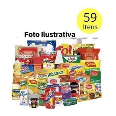 Imagem de Cesta Básica Completa- 59 Itens ( Produtos Bons) *envio Imed