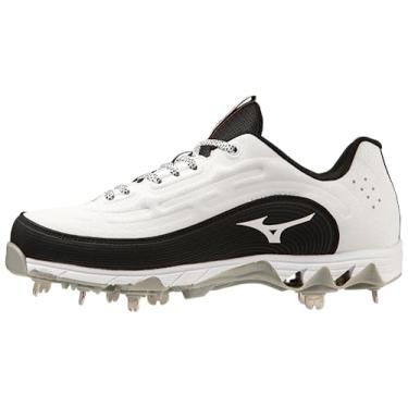 Imagem de Mizuno Chuteira feminina de softball, 9 spike Swift 8 Low Metal, Branco/preto, 39