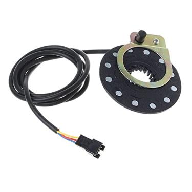 Imagem de Acessórios de bicicleta elétrica Pedal de bicicleta elétrico 12 ímãs E-Bike PAS System Assistant Sensor de velocidade cor preta fácil de instalar