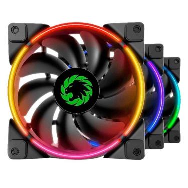 Imagem de Cooler Para Processador Gamemax Gamma 500 Rainbow 90Mm