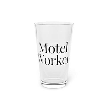 Imagem de Cerveja Glass Pint 473 g Motéis Humorístico Trabalhador Quarto de Hotel Lodge Entusiasta Hostel Novidade Acomodação 473 ml