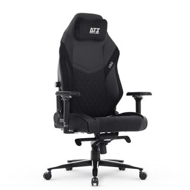 Imagem de Cadeira Gamer DT3 N10, almofada magnética, apoio lombar integrado em 4D, estrutura reforçada em aço, braços 4D+, suporta até 150kg e altura máx. de 1,90m (Black) (N10 - Tam. Normal | Revestida em PU)