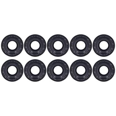 Imagem de 10 peças de vedador de eixo de compressor de ar condicionado automotivo, selante de óleo de compressor AC circular preto de borracha para carro