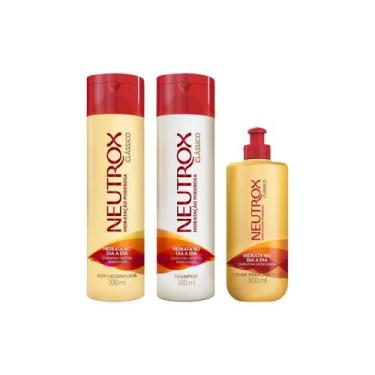 Imagem de Kit Condicionador Neutrox 300ml + Shampoo + Pentear Classico