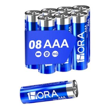 Imagem de Pilhas Alcalinas AAA 1.5V 1Hora Pacote com 8 Unidades