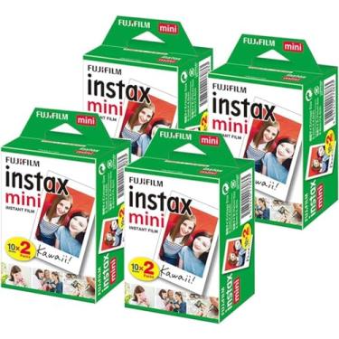 Imagem de Fujifilm Instax Mini Instant Film Branco 80 Folhas de Papel Foto Colorido para Câmeras Fuji Mini 9, Mini 8, Mini 7s, Mini 8+, Mini 70, Mini 90, Share Printer SP-2, SP-1, Polariod 300