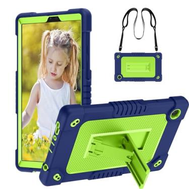 Imagem de FIEWESEY Capa para tablet Samsung Galaxy Tab A9, híbrido à prova de choque para crianças resistentes com capa protetora de suporte para Samsung Galaxy Tab A9 8,7 polegadas 2024 (modelo: