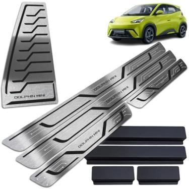 Imagem de Soleiras Aço Inox Dolphin Mini com Descanso de Pé e Vinil protetor