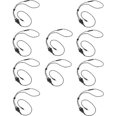 Imagem de Williams Sound NKL 001 Pacote com 10 presilhas, cabo de 45,7 cm, plugue mono, use com aparelhos auditivos equipados com um interruptor de bobina T ou um fone de ouvido de indução, perda auditiva