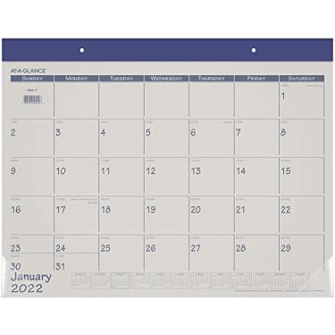 Imagem de Calendário de mesa 2022 da AT-A-GLANCE, bloco de mesa mensal, 54 x 43 cm, padrão, cor da moda (SK2517)