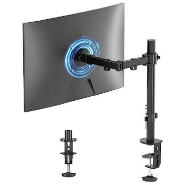 Imagem de Suptek Suporte de mesa para monitor LCD de LED único, resistente, totalmente ajustável, para 1/uma tela de até 27 polegadas