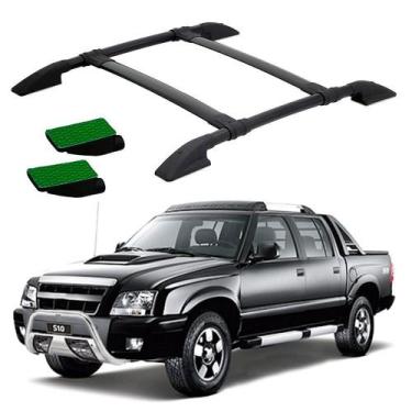 Imagem de Bagageiro s10 1995 1996 a 2011 cabine dupla preto colado - SOLAR