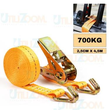 Imagem de Cinta Com Catraca Amarração De Carga Capacidade 700kg 4,5mts - STARTOO