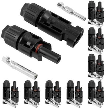 Imagem de Conector Mc4 Para Sistema Fotovoltaico Painel Solar 10 Pares - Eda Pro