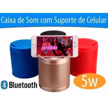 Imagem de Caixa De Som Bluetooth Q3 Usb Mp3 Aux Com Suporte Celular - altomex
